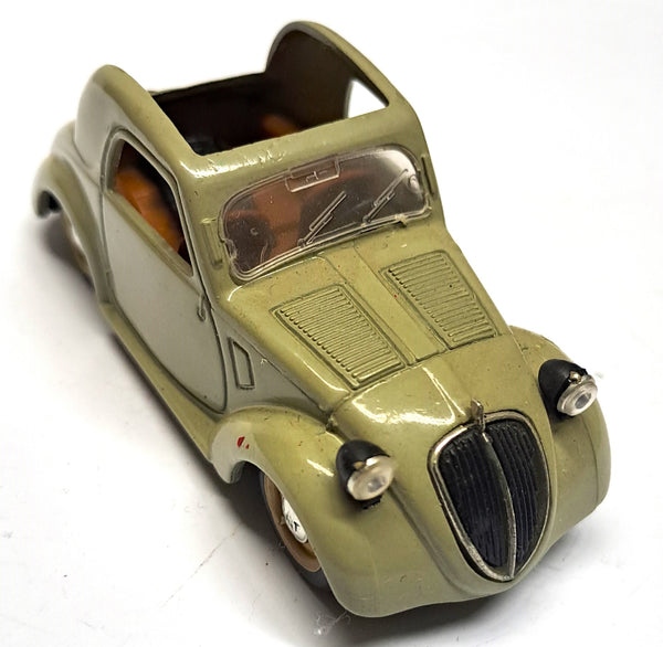 Modèle Réduit Brumm 1/43 - Fiat 500C Topolino Grise - État Très Bon Avec Boîte - Collection Vintage