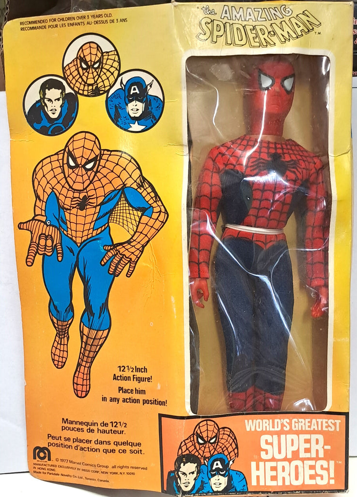 SPIDER-MAN - MEGO WORLD'S GREATEST SUPER-HEROES - 12'' SPIDER-MAN (MINT IN BOX)