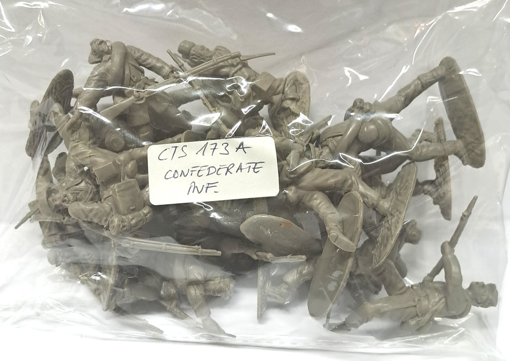 Confederate Infantry Classic Toy Soldiers Civil War - 173A - NO BOX