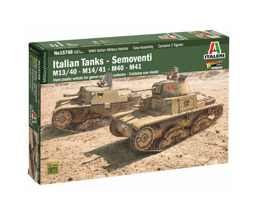 Italian Tanks - Semoventi M13/40 - M14/41 - M40 - M41 - 1:56 - Italeri - 15768