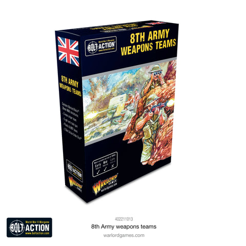 8th Army Weapons Teams - 28mm - Bolt Action - 402211013