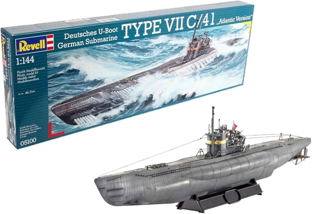 German Submarine TYPE VII C/41 Atlantic Version - 1:144 - Revell - 05100