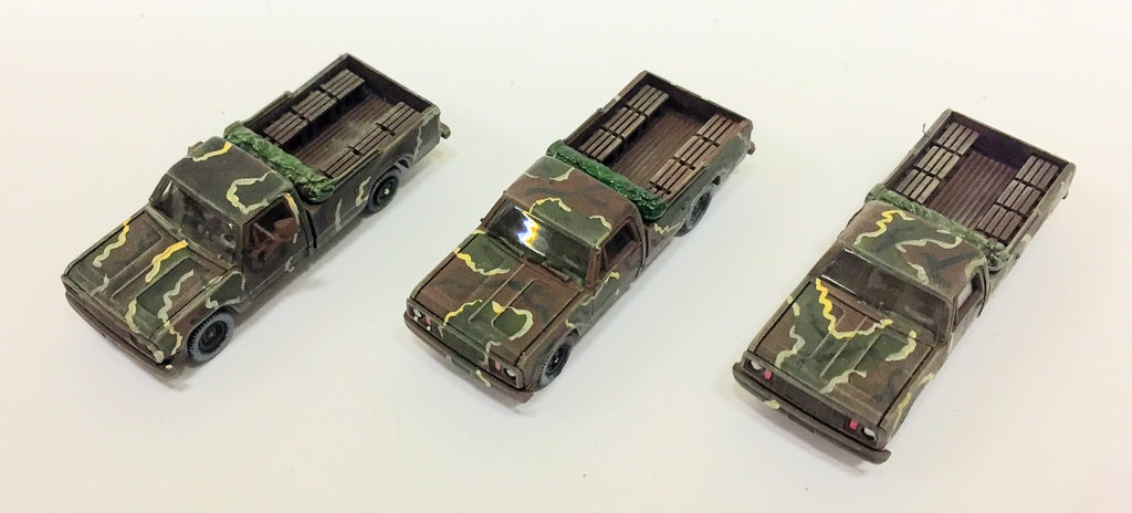 Roco - Dodge Pick-up camo x 3 - Usa moderni - 1:87 - PAINTED - @