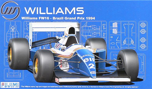 WILLIAMS FW16 BRAZIL GRAND PRIX 1994 GP-18 - 1:20 - Fujimi - FU090597