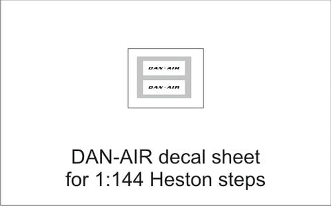 Dan-Air decal sheet for 1:144 Heston steps. - 1:144 - AIM - GED144010D