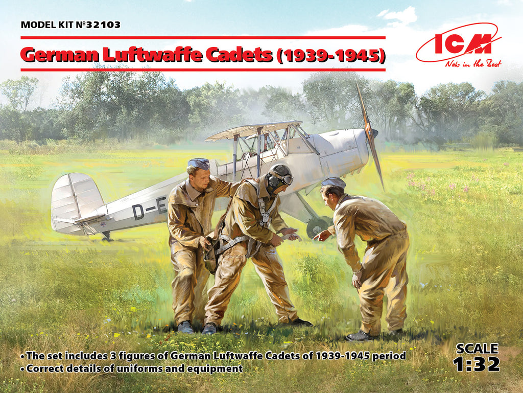 Luftwaffe Cadets (1939-1945) (3 figures) - 1:32 - ICM - 32103 - @