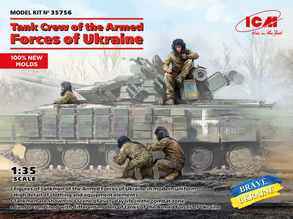 Ukraine Tank Crew of the Armed Forces of Ukraine - 1:35 - ICM - 35756