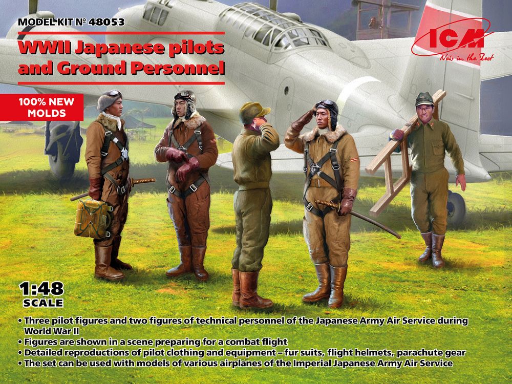 Japanese pilots and Ground Personnel WWII - 1:48 - ICM - 48053