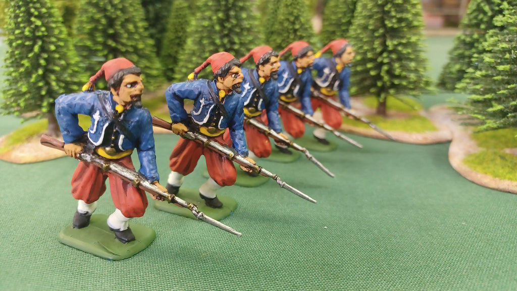 ACW SET 50 AMERICAN CIVIL WAR ZOUAVES PAINTED MINIATURES
