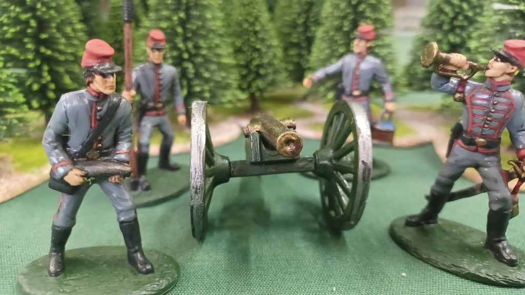 ACW SET 57 AMERICAN CIVIL WAR CONFEDERATE ARTILLERY EXPEDITIONARY FORCE 54MM 1/32