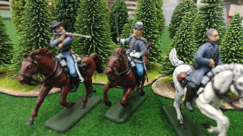 ACW SET 67 AMERICAN CIVIL WAR CONFEDERATE CAVALRY 54MM 1/32