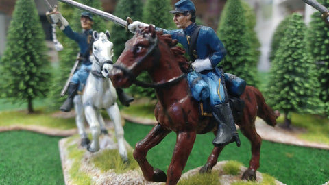 ACW SET 68 AMERICAN CIVIL WAR UNION INFANTRY 54MM 1/32