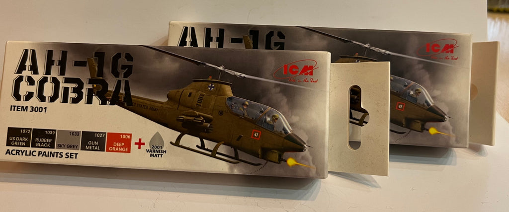 Acrilyc paint set for ICM32060 Bell AH-1G Cobra X 2 - ICM - 3001