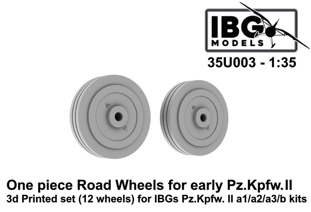 One piece road wheels for Pz.Kpfw.II a1/a2/a3/b kit 1:35 - IBG - 35U003