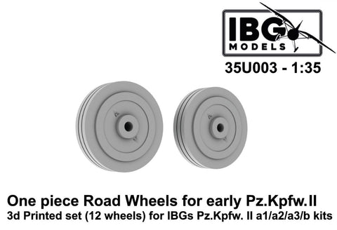 One piece road wheels for Pz.Kpfw.II a1/a2/a3/b kit 1:35 -  IBG - 35U003