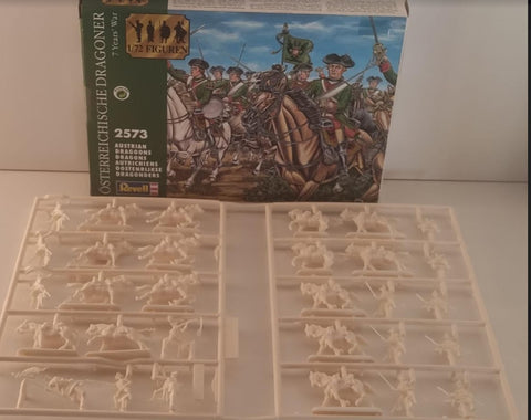 7YW 1:72 miniatures Revell 2573 Austrian Dragoons 7 Year Wars @