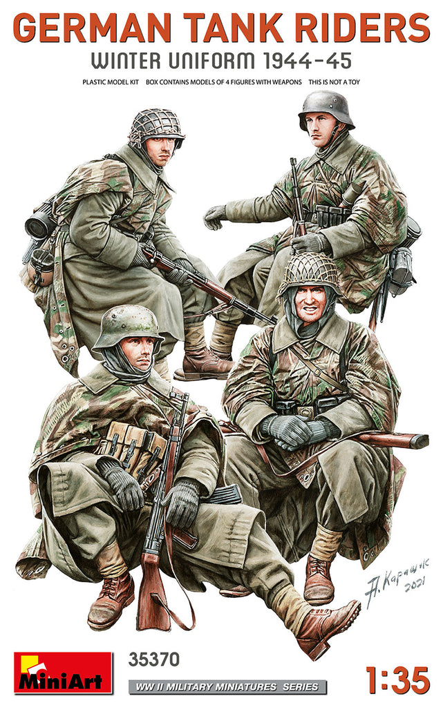 German TANK RIDERS (WINTER UNIFORM 1944-45) - 1:35 - MiniArt - 35370