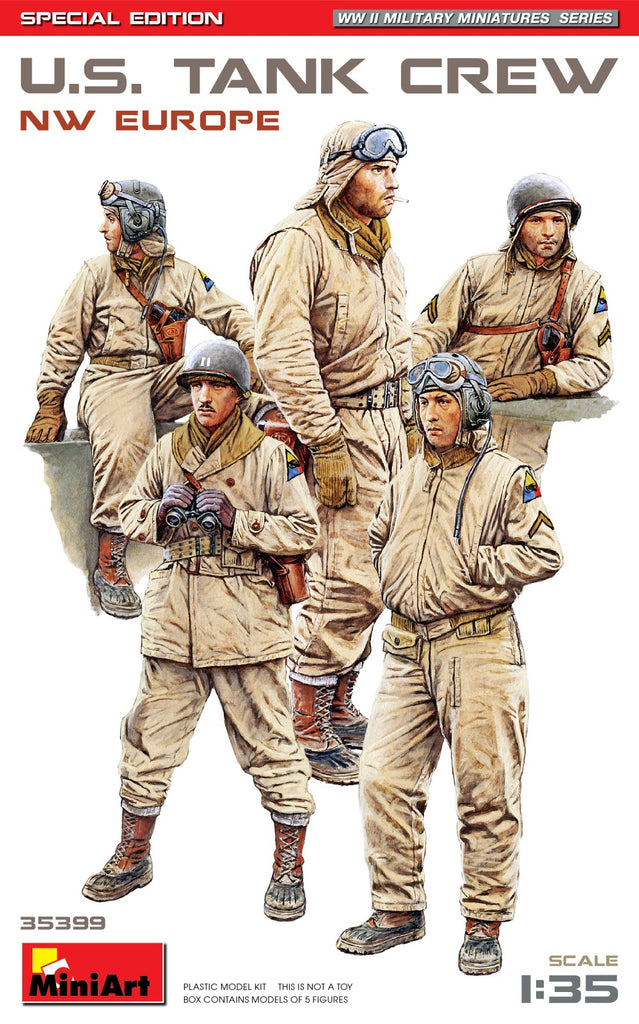 US TANK CREW (NW EUROPE) (WWII) SPECIAL EDITION - Mini Art - MT35399 - 1:35