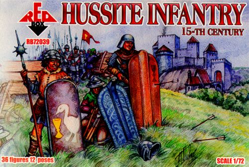 Hussite infantry 15th century - 1:72 - Red Box - 72039 - @