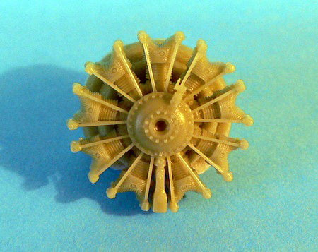 Pratt & Whitney R-1340 Wasp radial engine - 1:72 - Radial Engines & Wheels - REW72001