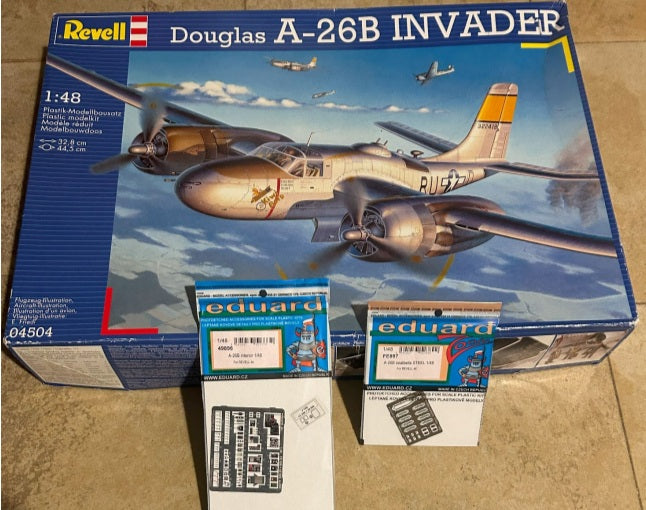 Douglas A-26B Invader + Eduard 49896 + Eduard FE897- 1:48 - Revell - 04504