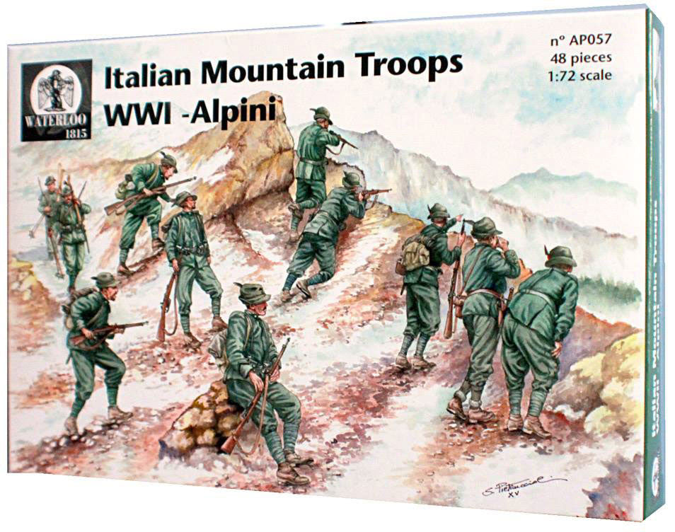 Italian mountain troops WWI - Alpini - 1:72 - Waterloo 1815 - AP057