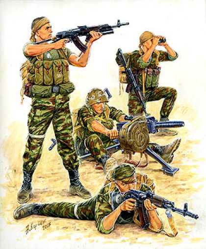 Zvezda - 3570 - Russian Special Forces Fire Support Team - 1:35