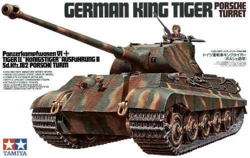 Tamiya 35169 - Pz.Kpfw.VI King Tiger Sd.Kfz.182 with Porsche Turret - 1:35
