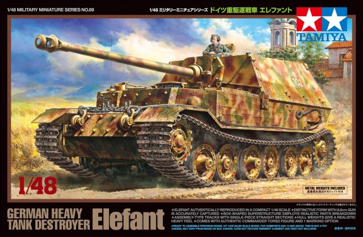 Tamiya TA32589 - German 'Elefant' Heavy Tank Destroyer - 1:48