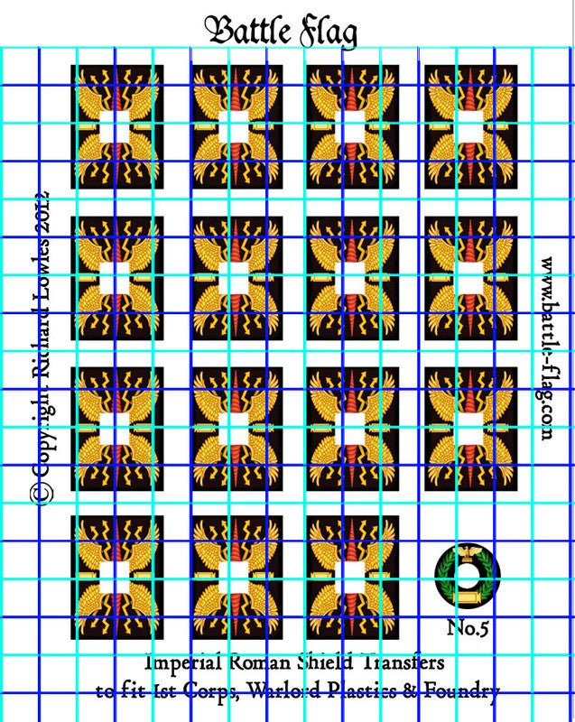 Battle Flag - Early Imperial Roman Legionary Shield Design - 28mm - EIRL5