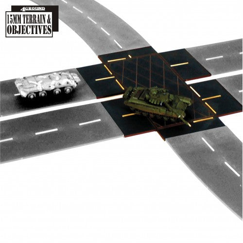 4GROUND - Carriage way cross roads - 28mm - 15S-TAO-123