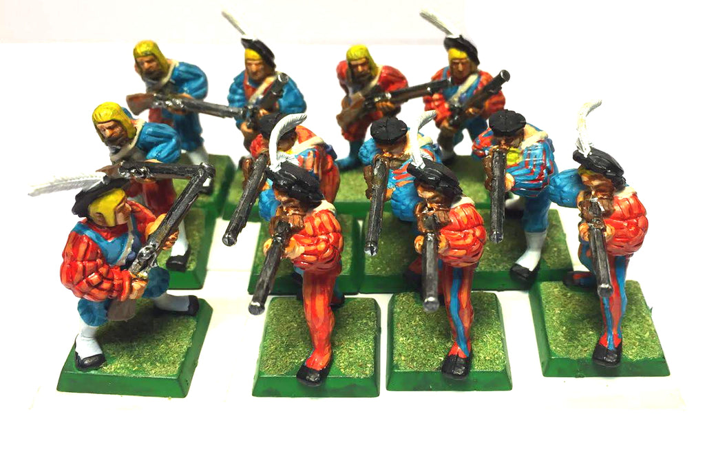 Empire Handgunners (x12) - 28mm - Games Workshop - PAINTED - @