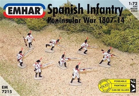 Spanish Infantry Peninsular War 1807-14 Figures  Soldiers  Emhar 1/72 N°7215 - @