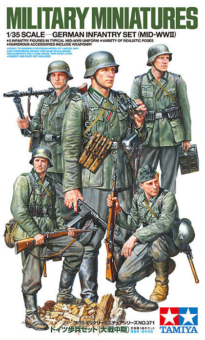 Tamiya 35371 - German Infantry (Mid-WWII) - 1:35