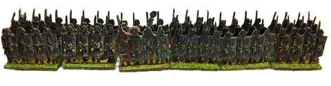 Roman Legion Blue Shield with Signifer (28mm) x 6 stand - Paper Soldiers - @