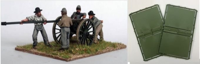 Renedra Plastic - BASE20 - 90mm x 65mm Artillery Bases