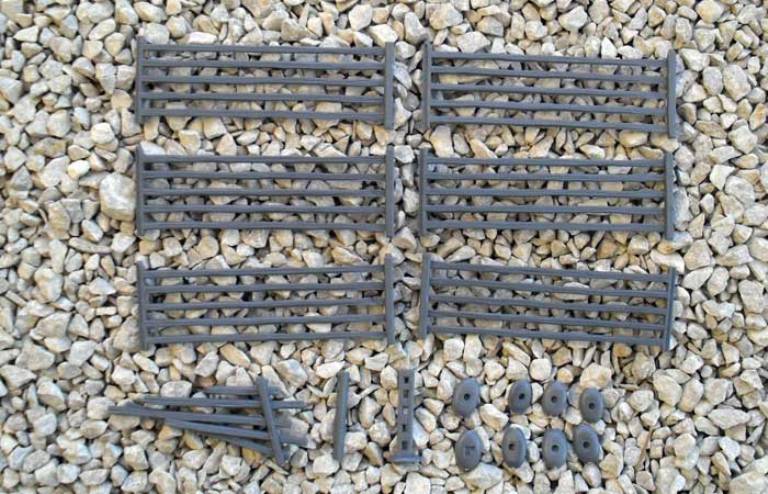 Renedra - RN17 - 5 BAR FENCING - BROWN - 28mm
