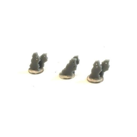 4GROUND - 1" Diameter Grey Smoke Acrylic Markers (3) - MG-TAM-120E