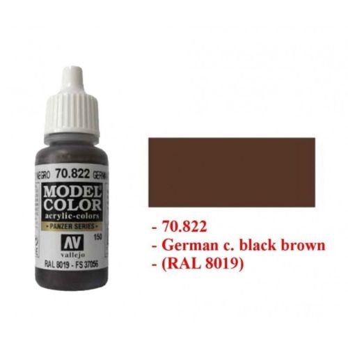 Vallejo Model Air Camo Black Green Paint – 17ml Pre-thinned Acrylic For Airbrush & Brush, Water-Based, Non-Toxic