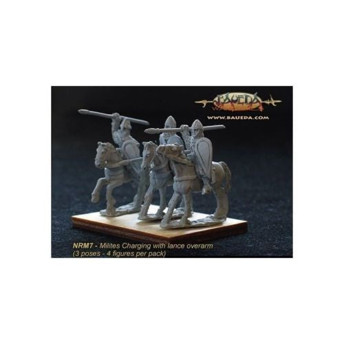 Baueda - Norman Milites Attacking (4 pz.) - 15mm - NRM7