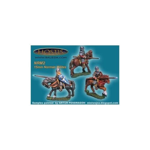 Baueda - Norman milites charging with lance underarm (4 pz.) - 15mm