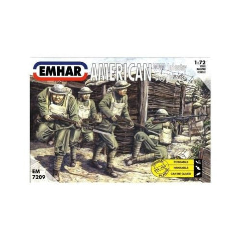 Emhar - 7209 - American Infantry (Doughboys)  WW1 - 1:72