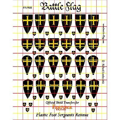 Battle Flag - Retinue Set of Sir William Sampson (Early Medieval) - 28mm