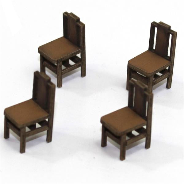 4GROUND - Square back (B) chair from the 1700s in light wood - 28S-FAB-011L