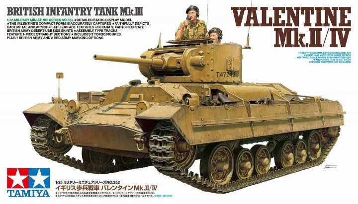 Tamiya 35352 - Valentine Mk.II/IV British Infantry Tank Mk.III - 1:35