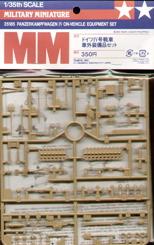 Tamiya 35185 - Pz.Kpfw.IV Equipment Set - 1:35