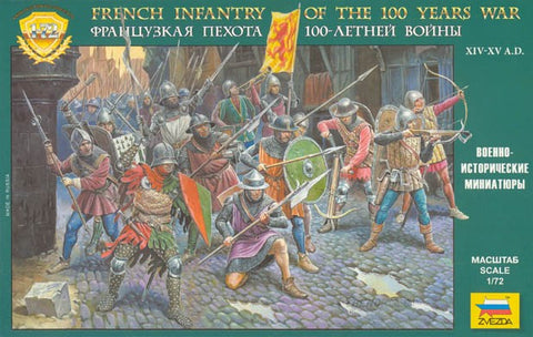 French infantry of the 100 years war - 1:72 - Zvezda - 8053 - @