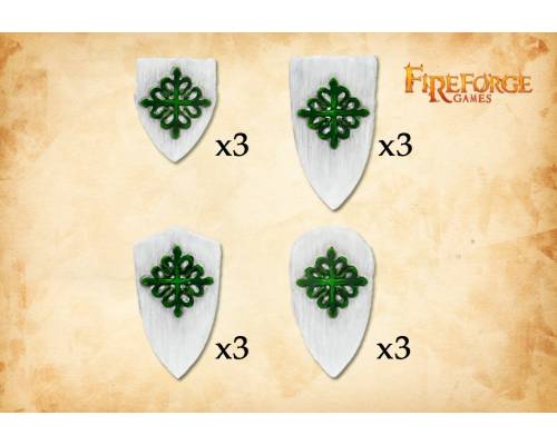 Fireforge - DVSH08 (DV061) - Alcantara/Calatrava shields - 28mm