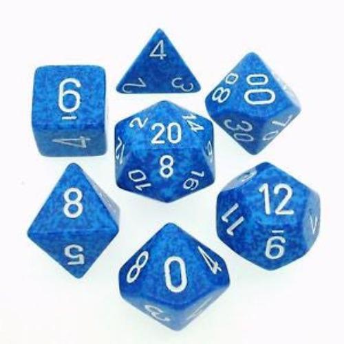 Chessex 25306 Dice, blue, turquoise, white Chessex 25306 Dice, blue, turquoise, white