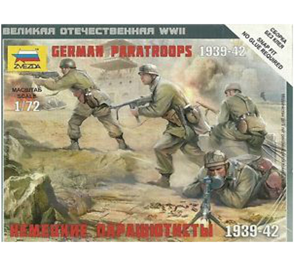Zvezda - 6136 - German paratroopers 1939-1942 - 1:72
